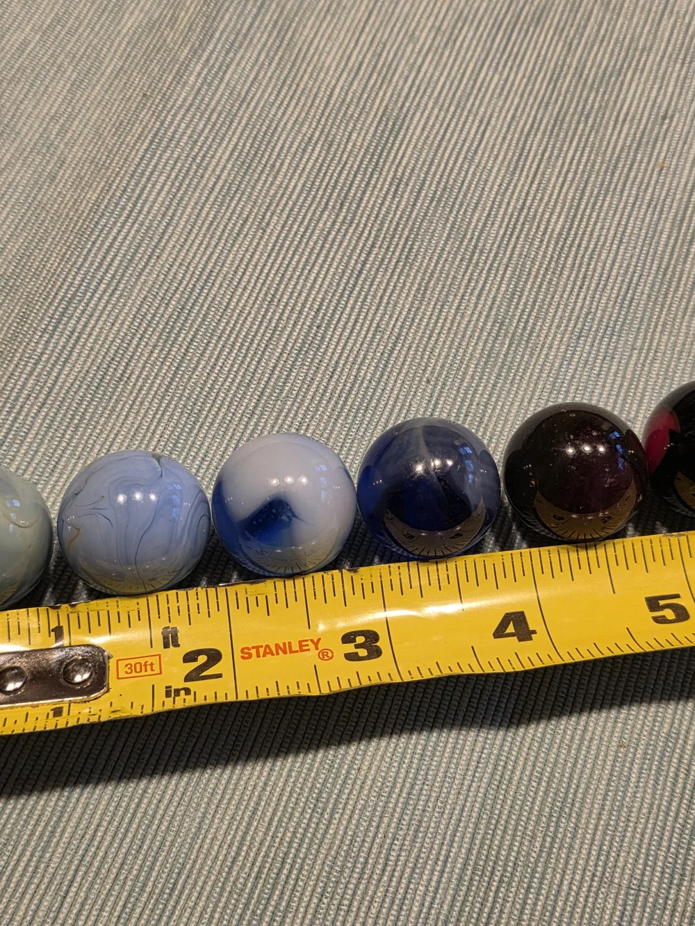Vintage Marbles Shooter Size Lot Of 6